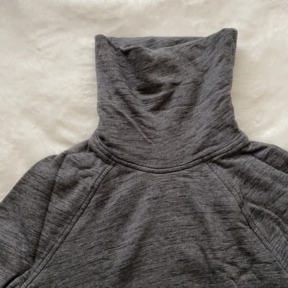 Lululemon | Heather Grey Turtleneck Sweater with Pockets - Picture 5 of 7